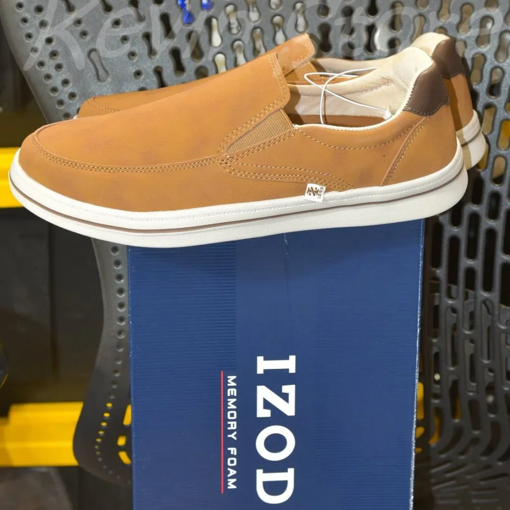 Izod Men's Slip‎ On Shoe in Brown